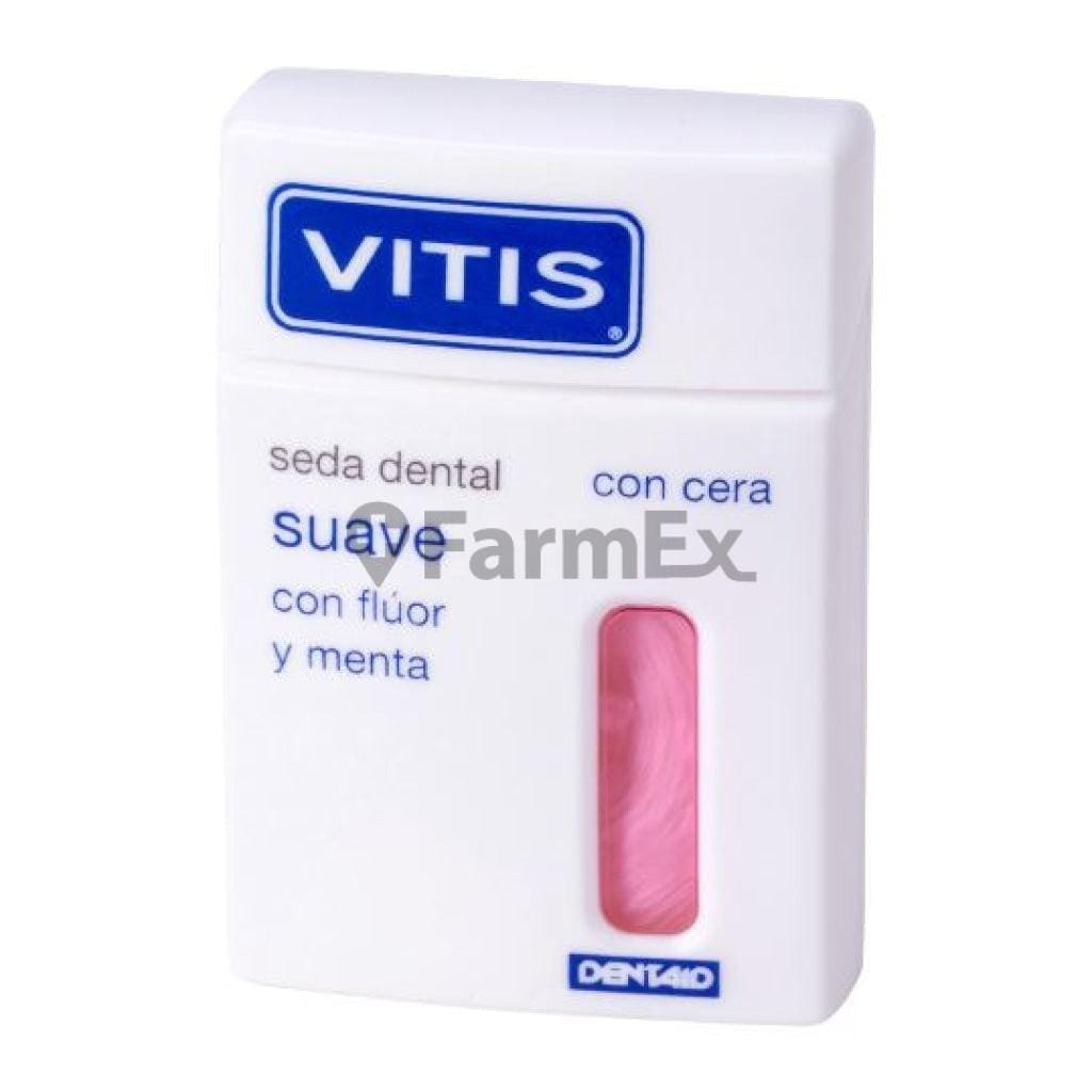 Vitis seda dental con Fluor y Menta x 50 cm Farmex-Fonasa-Persistente